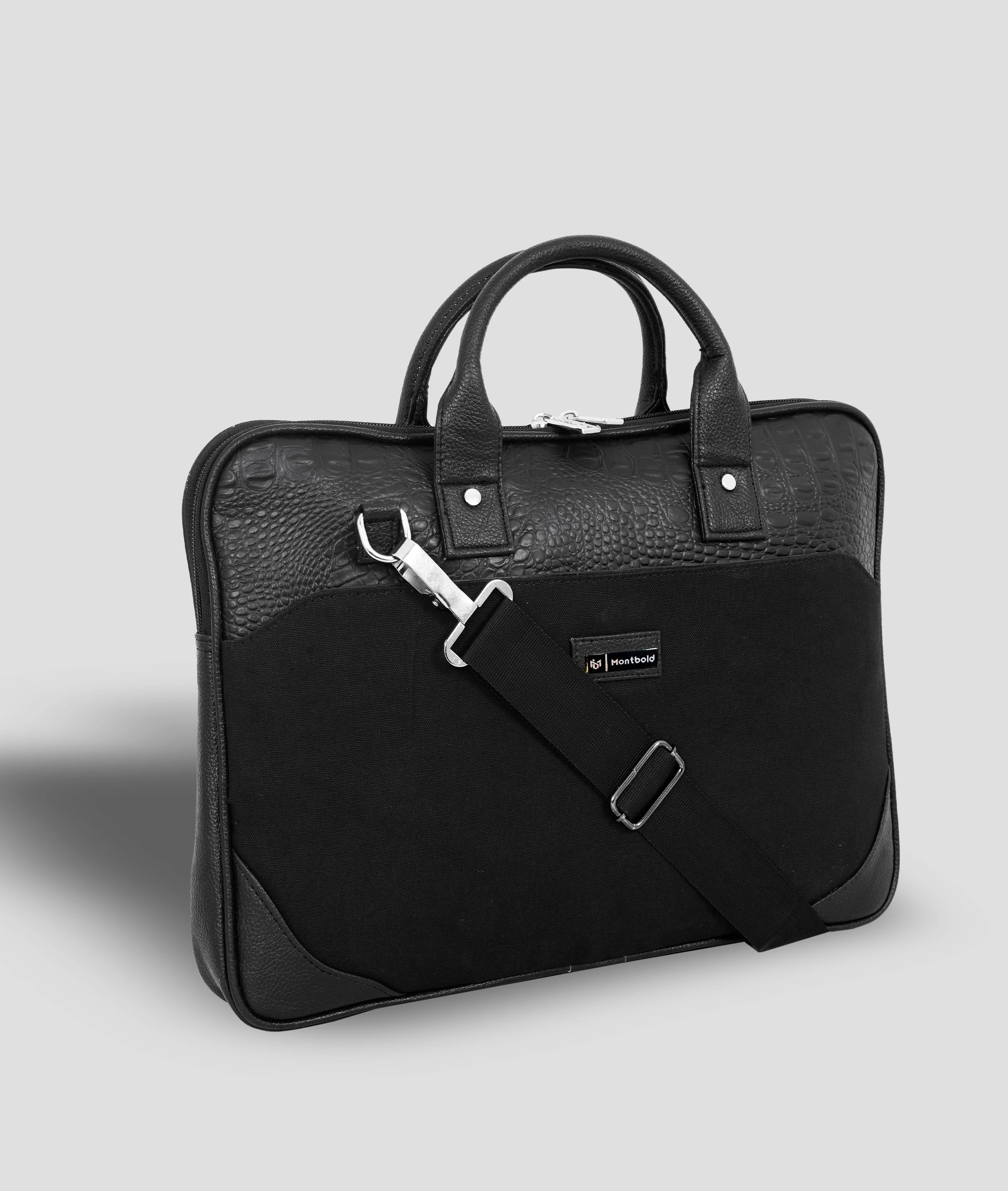 Luxury Leatherate Laptop Bag with RFID Protection