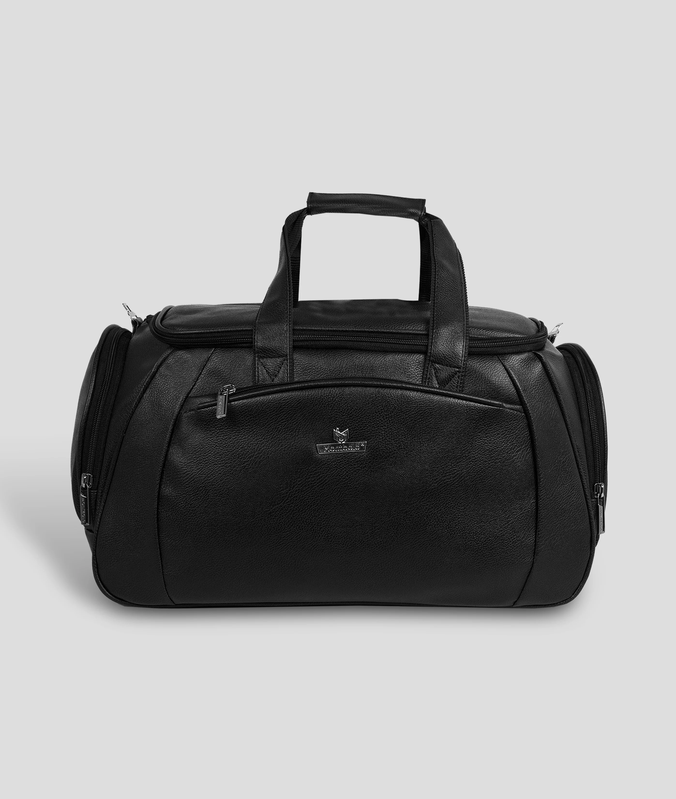 Premium Leatherette Duffle Bag with Multiple Compartments