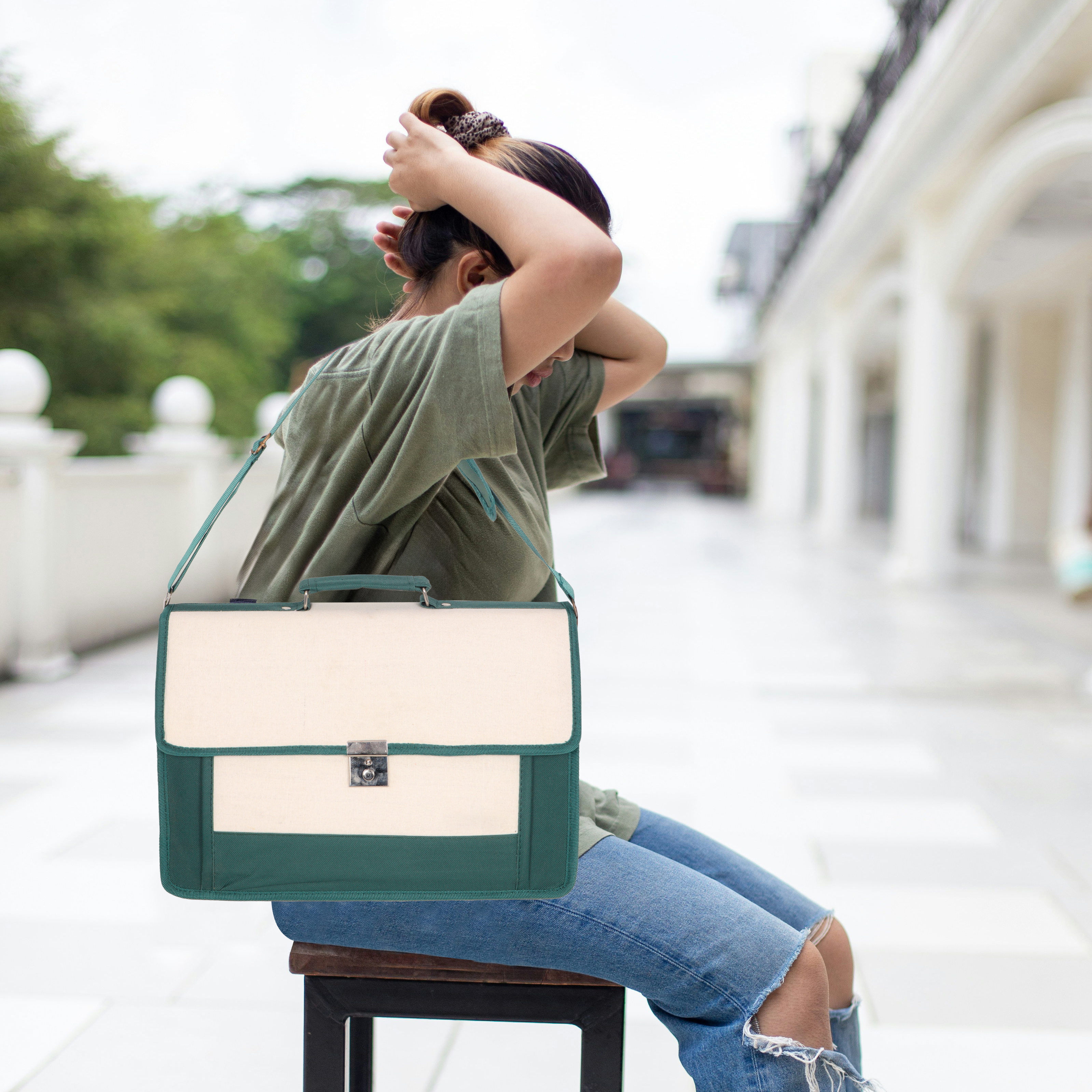 Jute laptop bag | Montbold 355