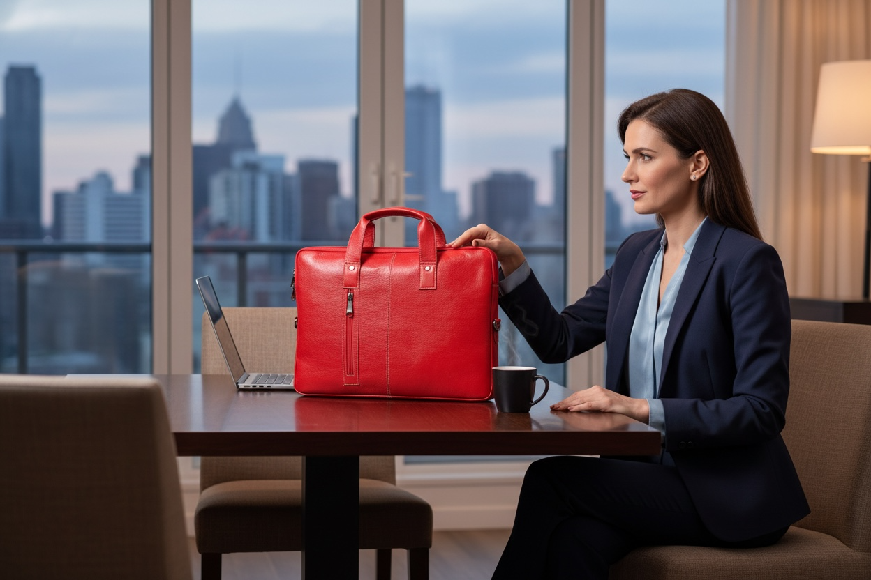 Montbold -leather unisex laptop bag